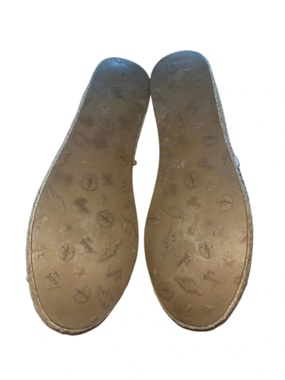 Betsey Johnson Flouncee Floral Platform Espadrille Flats Size 7B (Med. Width)